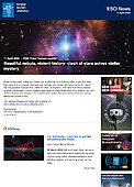 ESO — Beautiful nebula, violent history: clash of stars solves stellar mystery — Press Release eso2407
