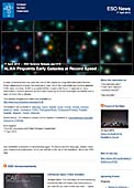 ESO Science Release eso1318fr - ALMA détecte des galaxies primordiales à une vitesse record 