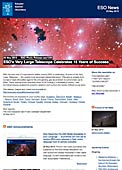 ESO Photo Release eso1322fr - Le Très Grand Télescope de l'ESO célèbre quinze années de succès