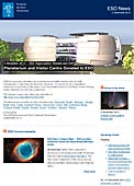 ESO Organisation Release eso1349fr - Un planétarium et un centre d'accueil de visiteurs offerts à l'ESO 