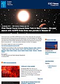 ESO Science Release eso1402fr-be - Une première planète découverte autour d'un jumeau solaire dans un amas d'étoiles — Six années de recherche au moyen de HARPS ont abouti à la découverte de trois nouvelles planètes dans l'amas Messier 67