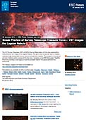 ESO Photo Release eso1403fi - Kartoitusteleskoopin aarreaitan esinäytös — VST-teleskooppi kuvaa Laguunisumua