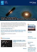 ESO Science Release eso1423pl - ALMA odkryła gwiazdę podwójną z dziwnymi dyskami, w których powstają planety