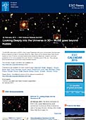 ESO — Syvä silmäys maailmankaikkeuteen kolmessa ulottuvuudessa — Science Release eso1507fi
