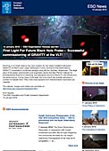 ESO — Première lumière de la future machine à étudier des trous noirs — Organisation Release eso1601fr-be