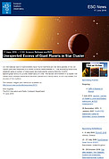 ESO — Neočekávané množství obřích exoplanet v otevřené hvězdokupě M 67 — Science Release eso1621cs