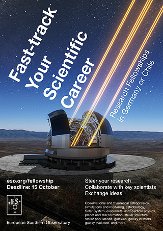 Research fellowships at ESO — Fast track your scientific career at Europe’s leading astronomy organisation