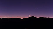 The crescent Moon setting over ESO?s Paranal Observatory