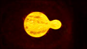 Artist?s impression of the yellow hypergiant star HR 5171