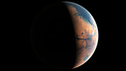 Artists impression of Mars four billion years ago
