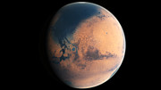 Animation des Mars vor vier Milliarden Jahren