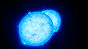 Artists impression of the hottest and most massive touching double star