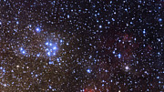 Närbild av området omkring stjärnhopen Messier 18