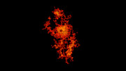 3d-animering av en kvasars halo