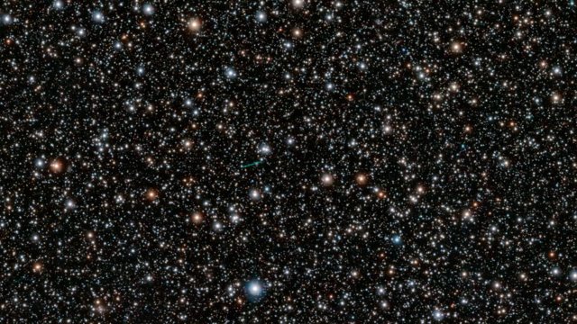  Close-up van de bolvormige sterrenhoop M54