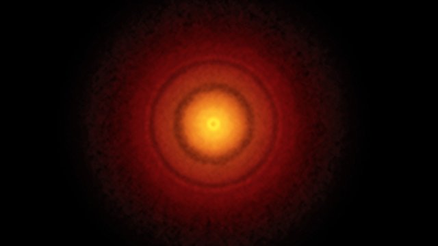 Imagem ALMA do disco em torno da estrela jovem TW Hydrae