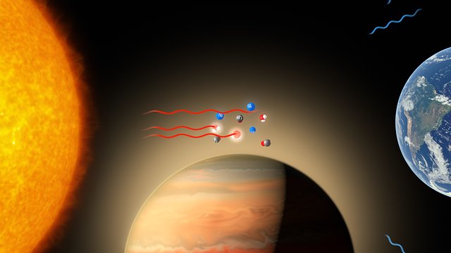 Sådan passerer lyset igennem WASP-19b's atmosfære