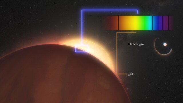 Detekce barya v atmosféře exoplanety