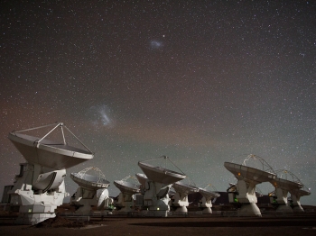 Still from ALMA time-lapse video compilation 2012