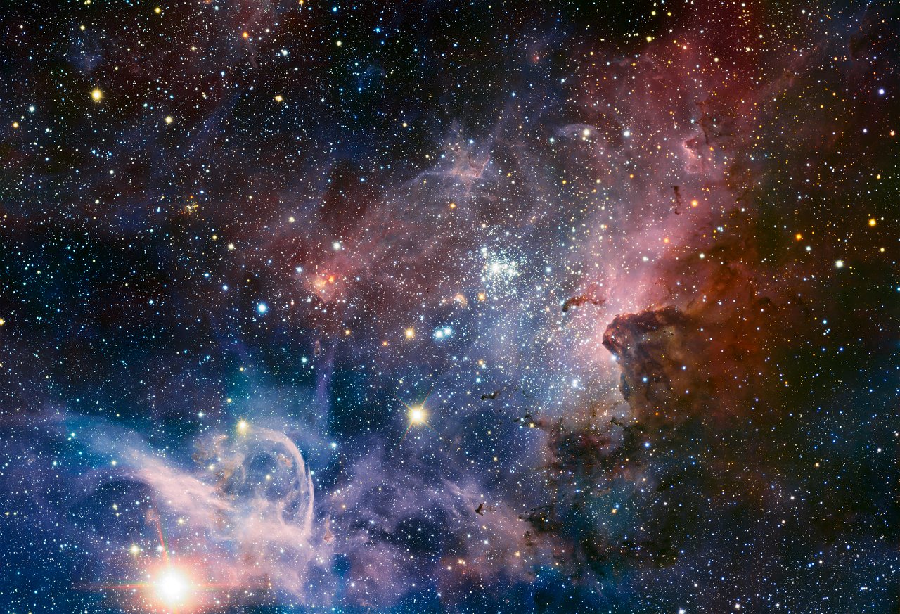 VLT image of the Carina Nebula in infrared light