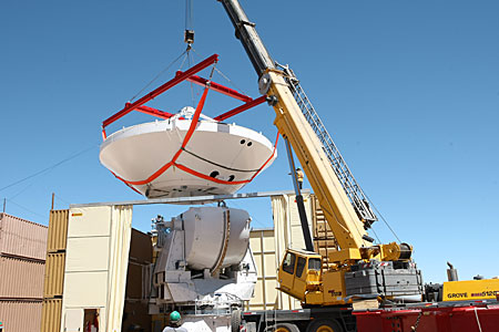 Assembly of Second European ALMA Antenna
