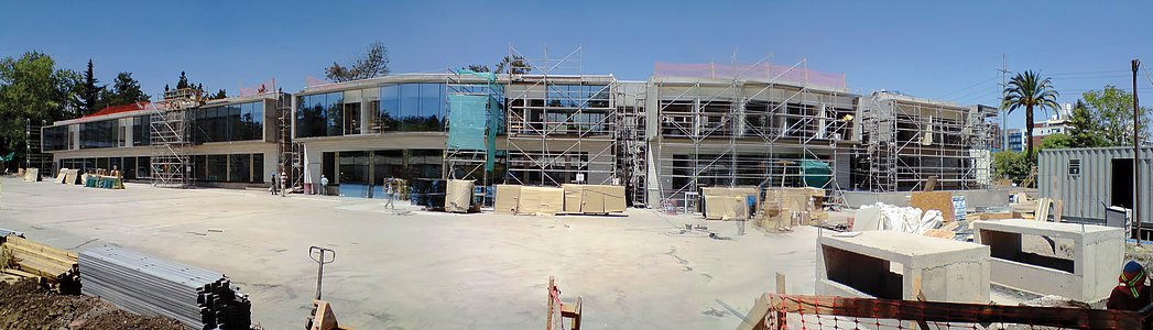 Construction of the ALMA Santiago Central Office building at Vitacura