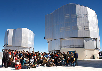 Weekend visitors at Paranal