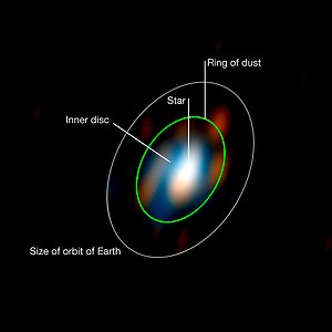 Disc around the young star HD 163296 (observations)