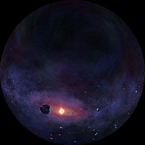 Artist's impression of an exoplanet