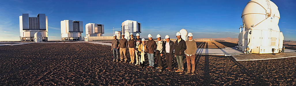 Workshop participants visit the Paranal Observatory