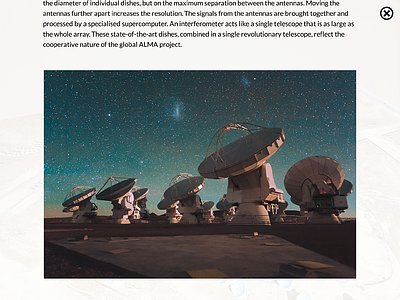 Screenshot of the ALMA Augmented Reality App