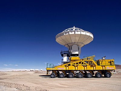 Antenna on Chajnantor