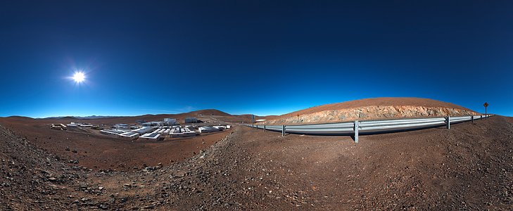 Panoramic of Paranal basecamp