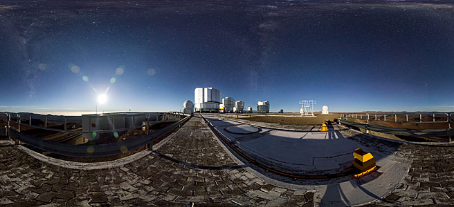 VLT at night