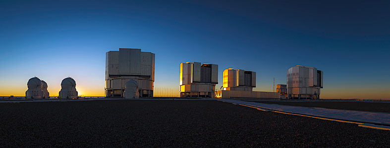 Very Large Telescope at Sunrise