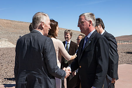 Royal visit to Paranal