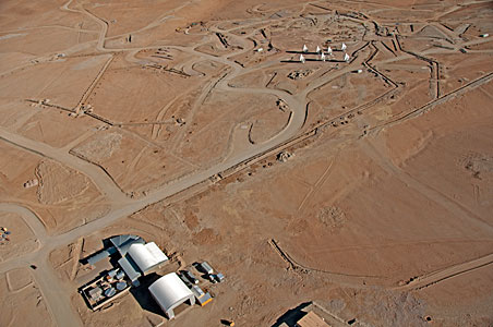 Flying above the ALMA AOS