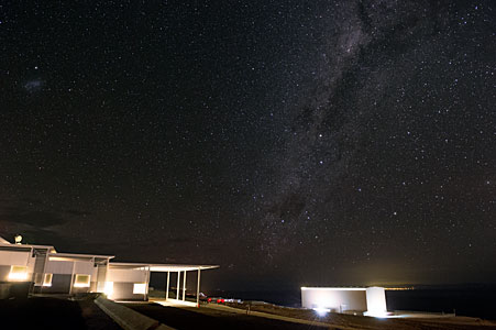 Stars over the technical building