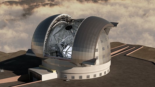 Rendering of the E-ELT