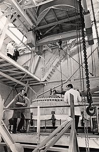 Building the ESO 3.6-metre telescope