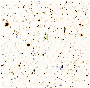 Faint, Distant Cluster of Galxies