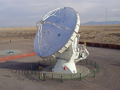 ALMA Prototype Antenna VertexRSI on the ATF Test Site at VLA (New Mexico, USA)