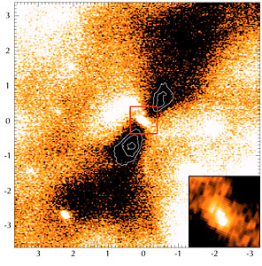 Silhouette disc seen in M 17