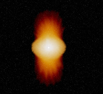 The Be Star Alpha Arae (Artist's Impression)