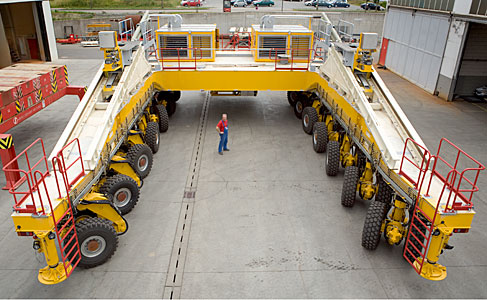 The ALMA Antenna Transporter (Rear View)