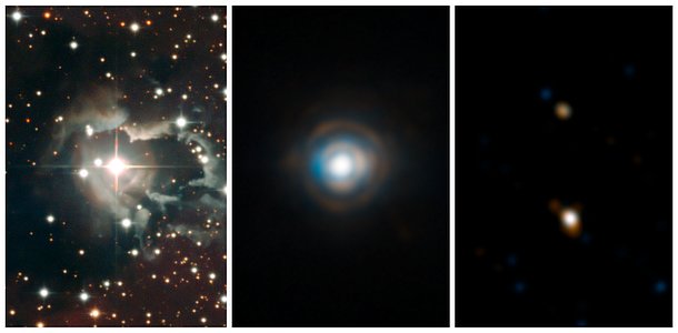 Composite "zoom" on the double star HD 87643