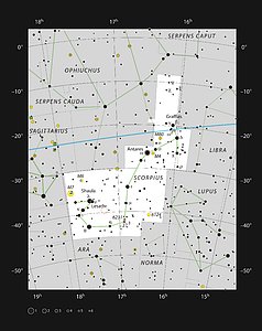 The Fried Egg Nebula in the constellation of Scorpius