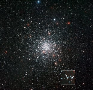 The globular star cluster Messier 4: and the location of a curious star