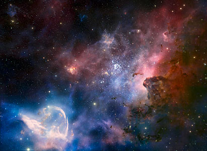Kölin sumua esittävä kuvankaappaus IMAX® 3D -elokuvasta Hidden Universe
