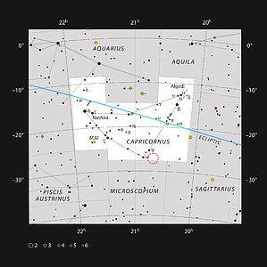 The Solar Twin HIP 102152 in the constellation of Capricornus